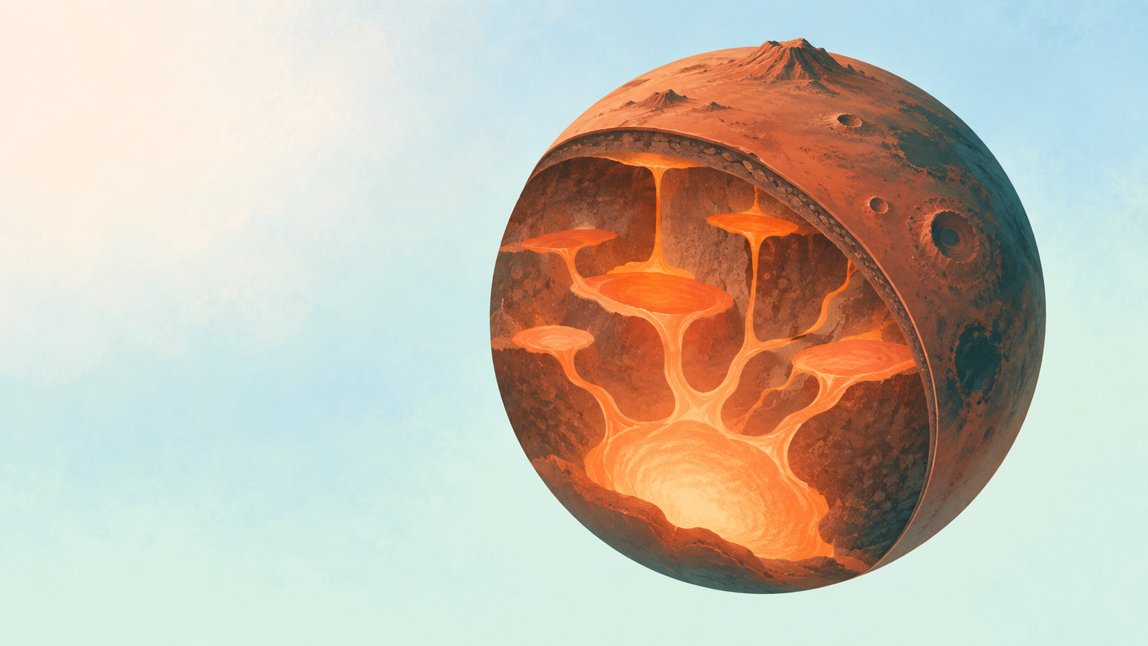 CORE — The Future Is Good: Scientists identify a hidden magma system beneath Mars