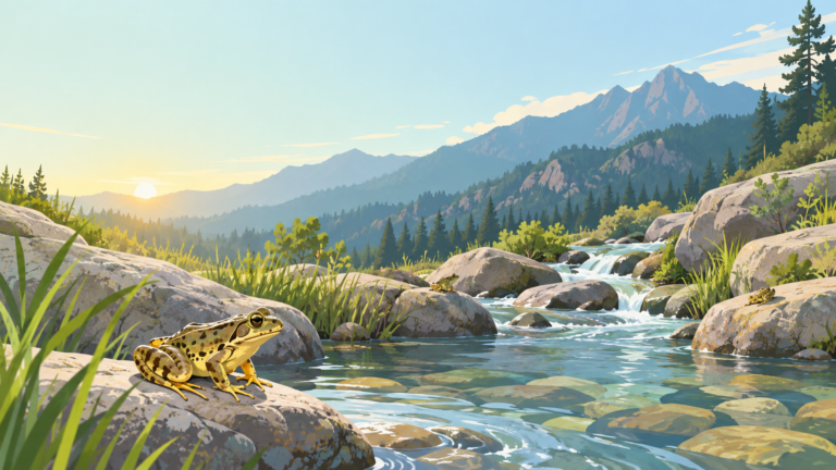 LEAD — Animals Are Good: 653 endangered frogs return to mountain streams