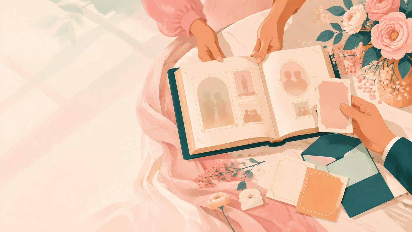 Editorial illustration for An organ donor saved her life. Now she is marrying his brother