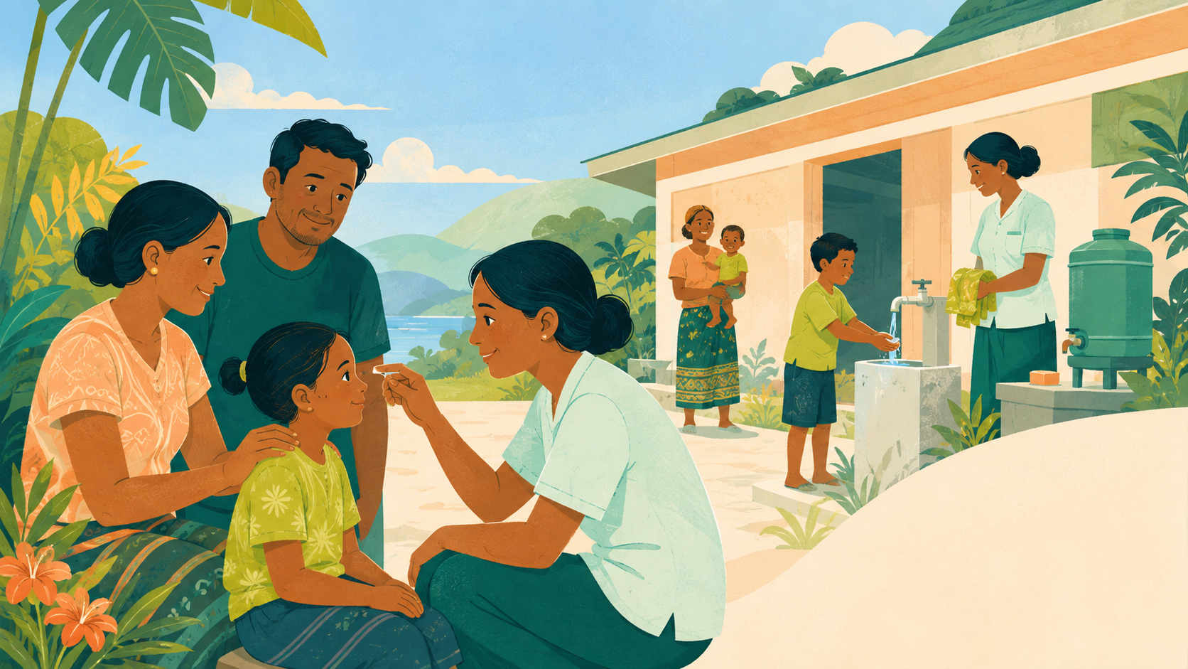 Editorial illustration for Timor-Leste eliminates trachoma as a public health problem