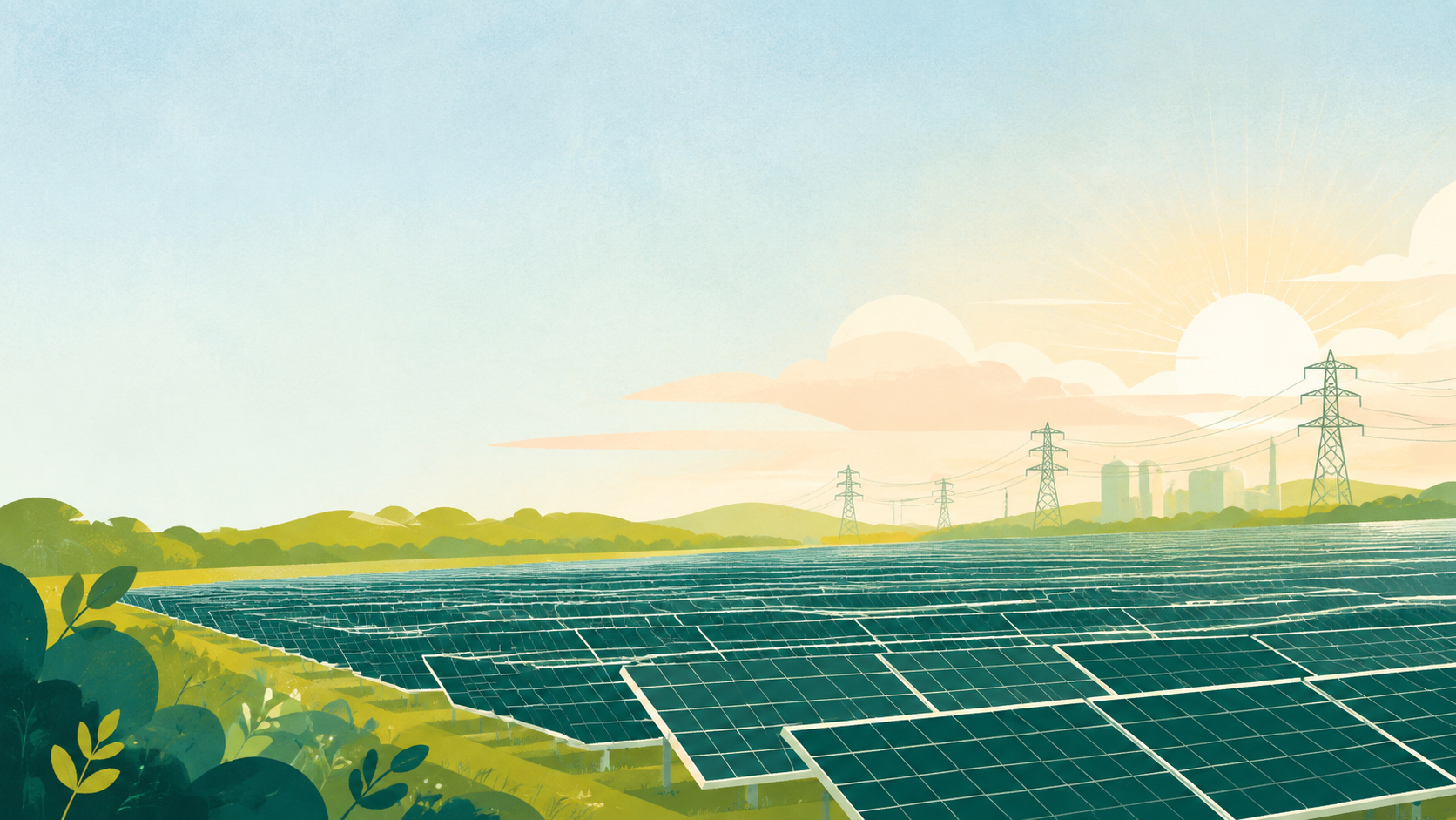 Editorial illustration for Solar overtakes coal as China’s largest installed power-capacity source
