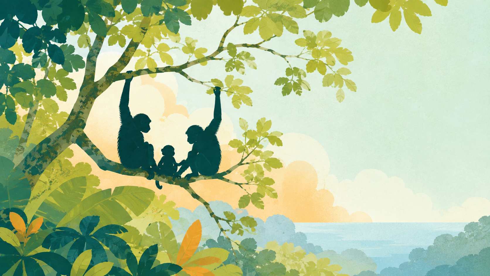 Editorial illustration for Hainan gibbon population has more than tripled from its lowest point