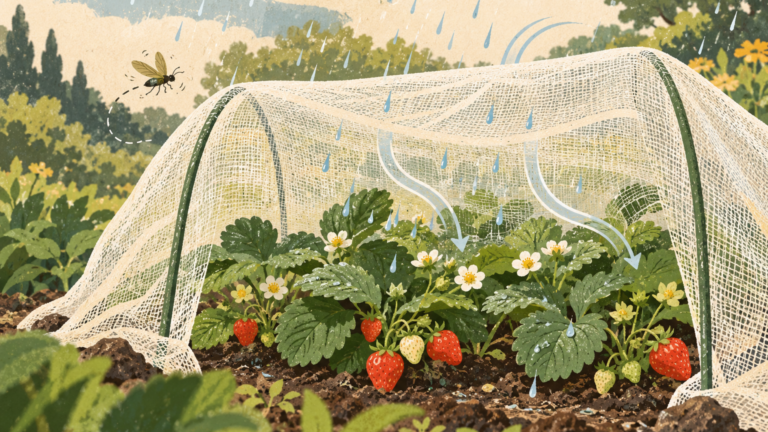 A breathable fabric boosts a strawberry harvest in field tests