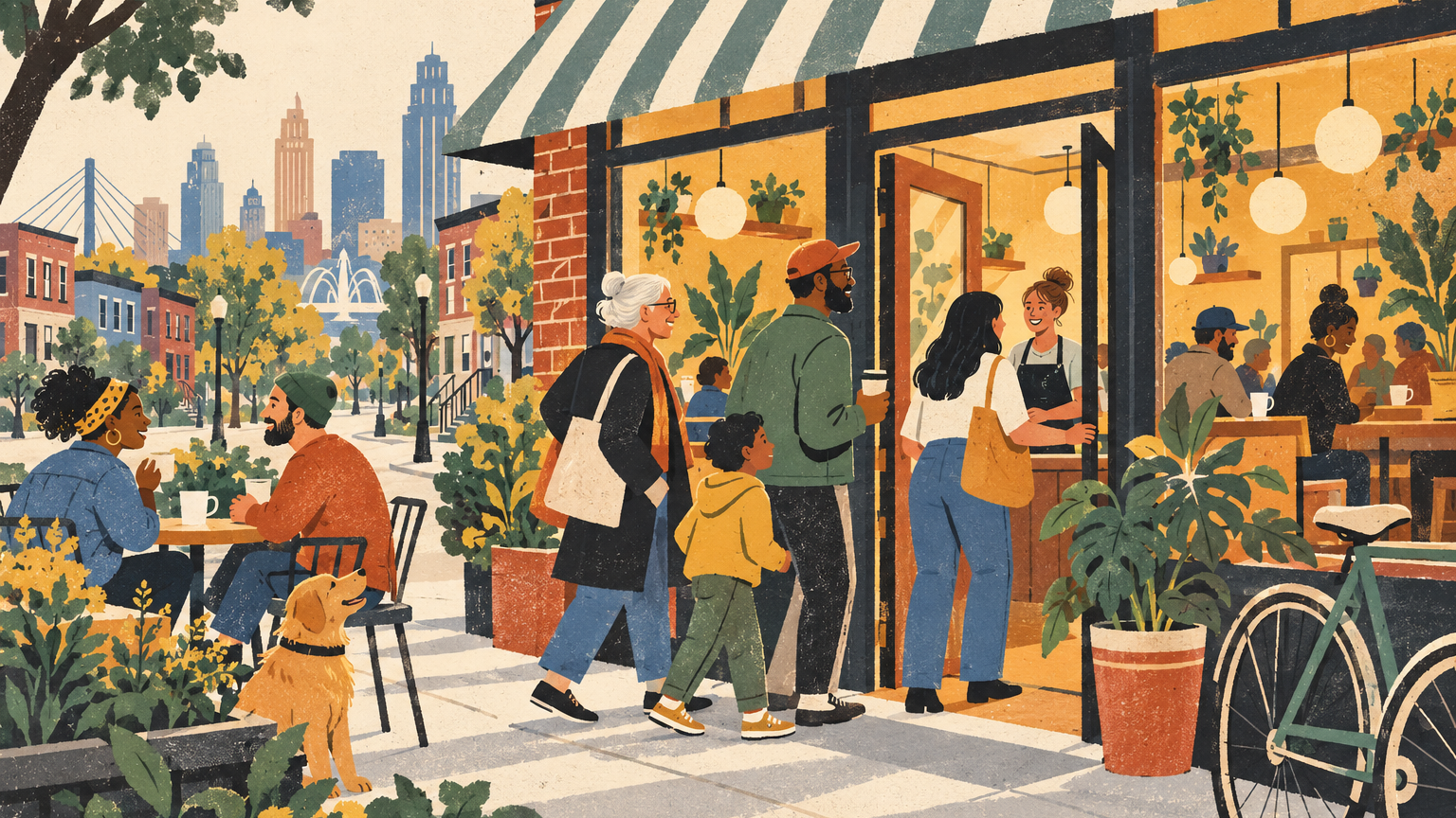 Kansas City neighbors answer a harsh coffee-shop review by visiting