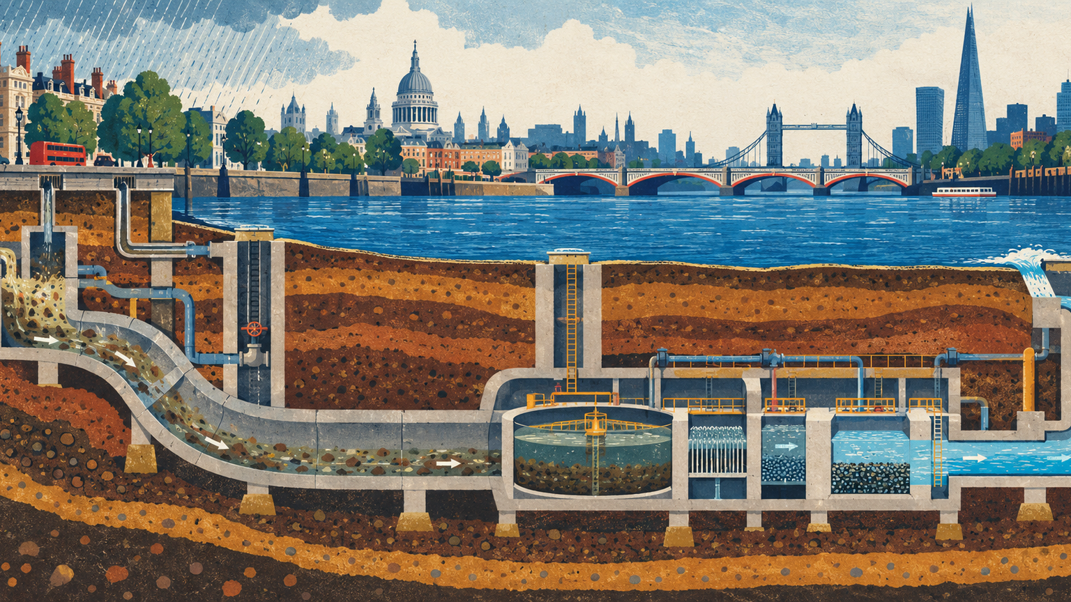 A new London tunnel catches sewage before it reaches the Thames